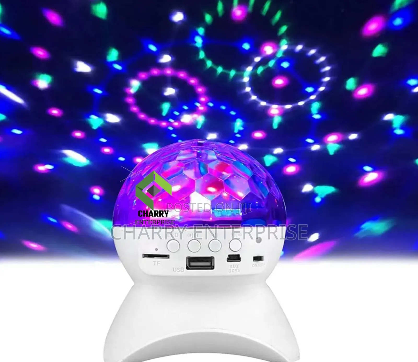 Rechargeable Disco Ball Bluetooth Music Party Light and Speaker
