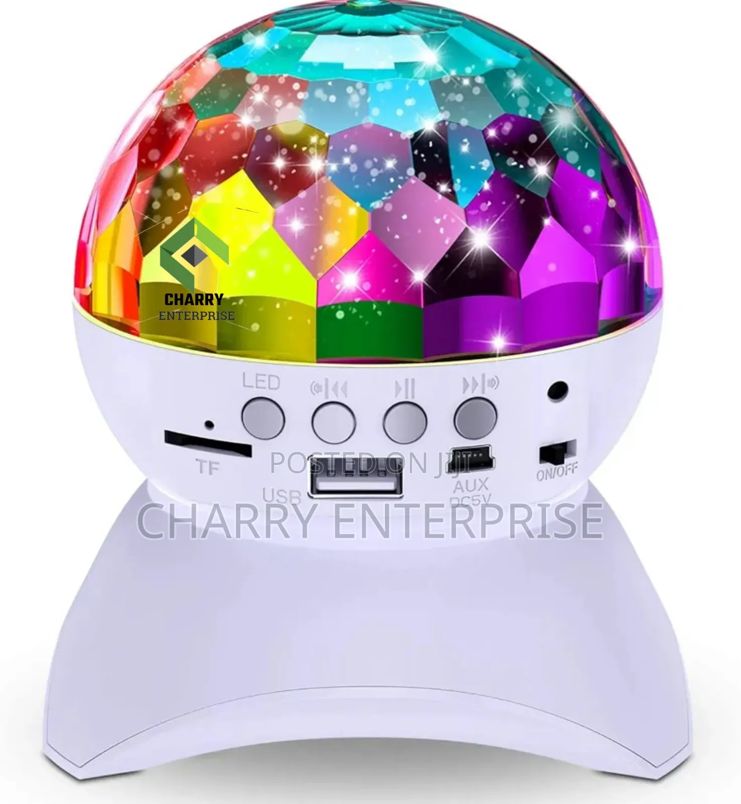 Rechargeable Disco Ball Bluetooth Music Party Light and Speaker