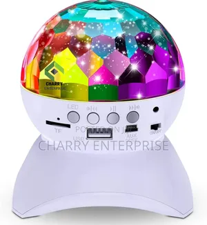 Rechargeable Disco Ball Bluetooth Music Party Light and Speaker