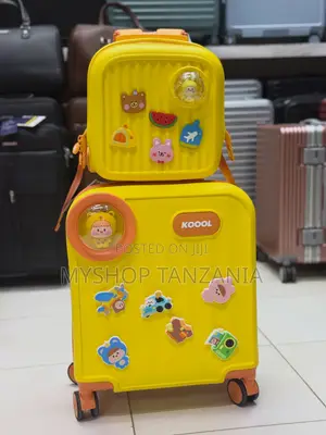 Yellow Luggage Set Is a Koool Kids' Trolley Bag