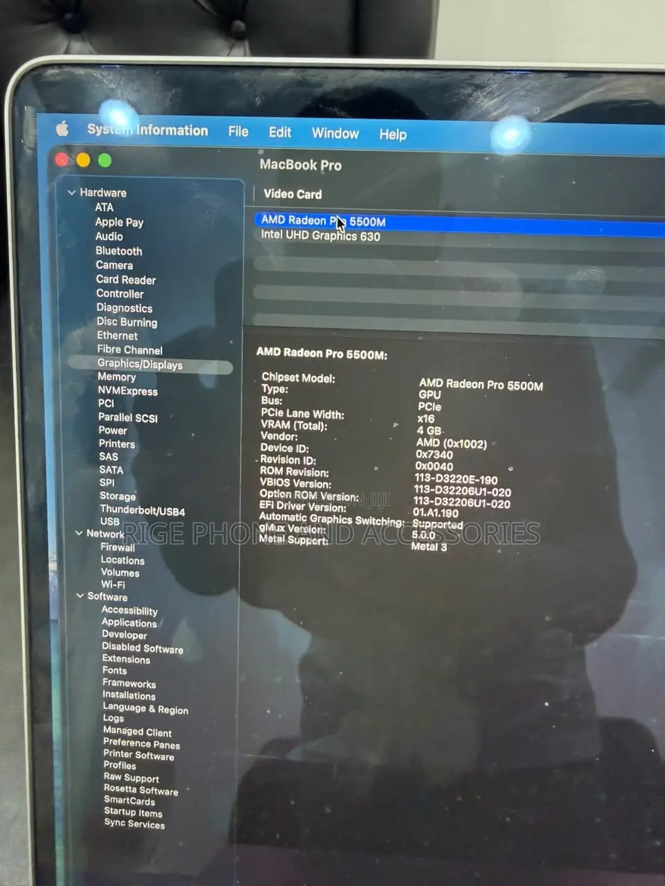 Laptop Apple MacBook Pro 2019 16GB Intel Core i9 SSD 1T