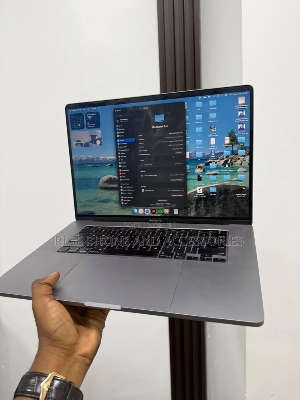 Laptop Apple MacBook Pro 2019 16GB Intel Core i9 SSD 1T