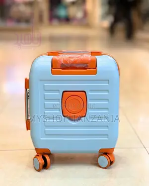 Blue Teddy Bear Kids Trolley Case