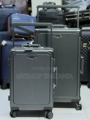 Gray Aluminum Frame Suitcase