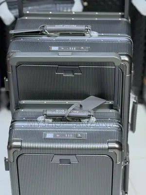 Gray Aluminum Frame Suitcase