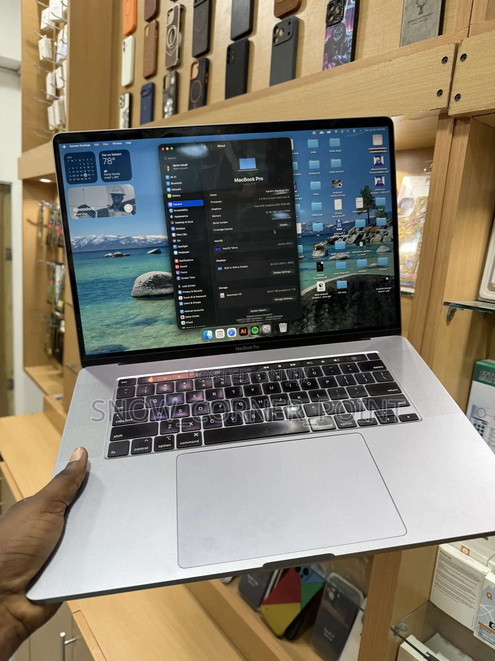 Laptop Apple MacBook 2019 16GB Intel Core i9 SSD 1T