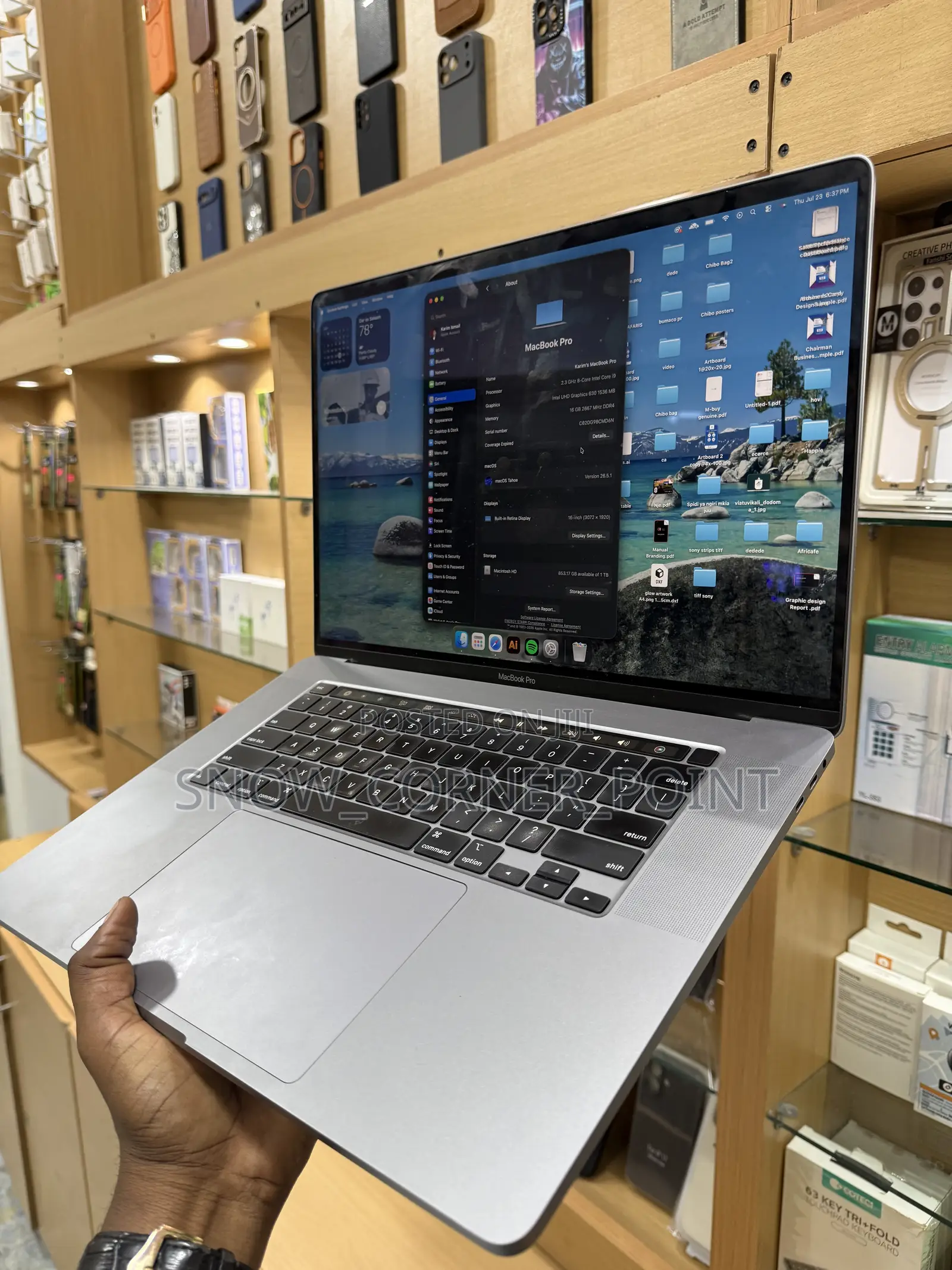 Laptop Apple MacBook 2019 16GB Intel Core i9 SSD 1T