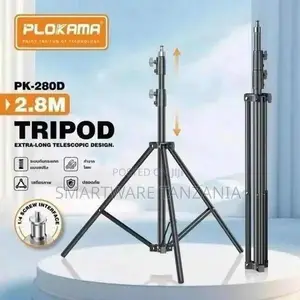 Plokama PK-280D Professional Light Stand, Black Aluminum Alloy