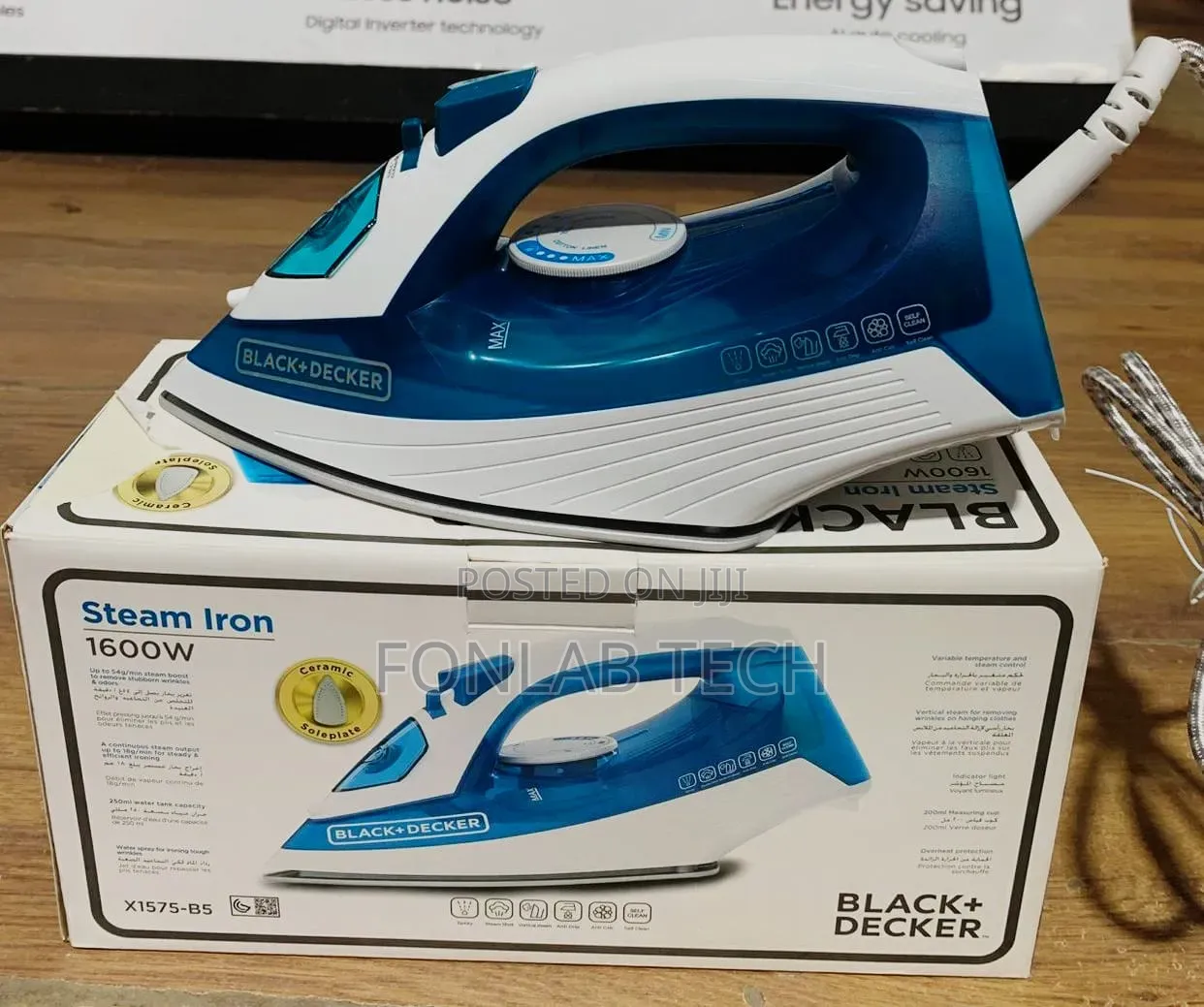 *black Decker Steam Iron*
x1575 