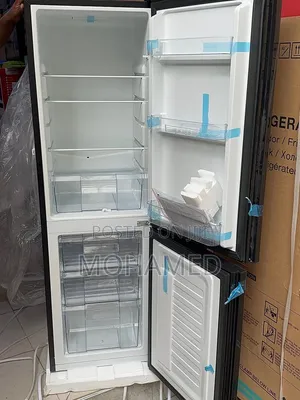 Pmax Combi Fridge Black Mirror 200 Litres