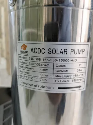 Solar Submersible Pump 20Hp (4inch)