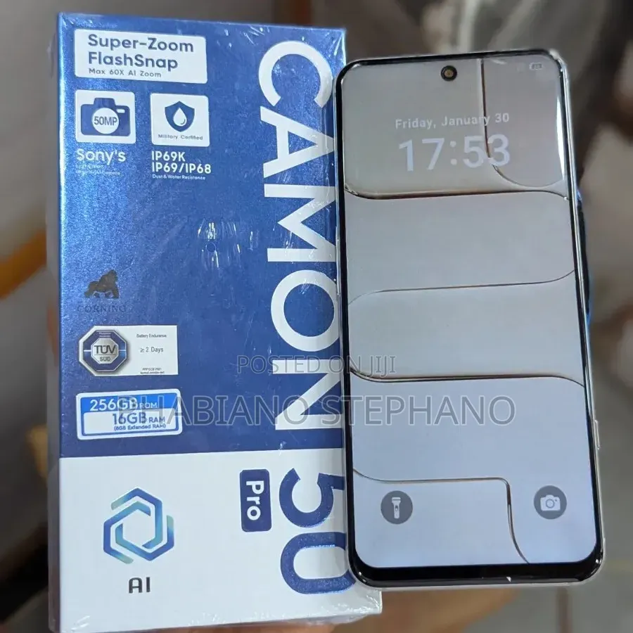 New Tecno Camon 50 Pro 256 GB