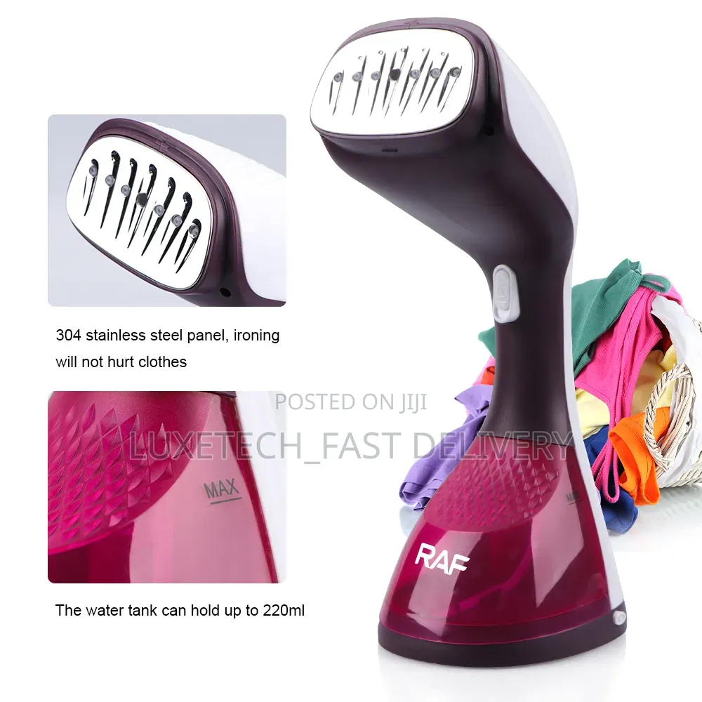 RAF R.1282P Handheld Garment Steamer Iron 2-in-1 (Vertical and Flat)