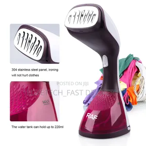 RAF R.1282P Handheld Garment Steamer Iron 2-in-1 (Vertical and Flat)