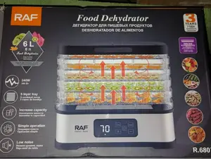 RAF Food Dehydrator 6L Capacity, 240W Power, 5 Layer Tray Design