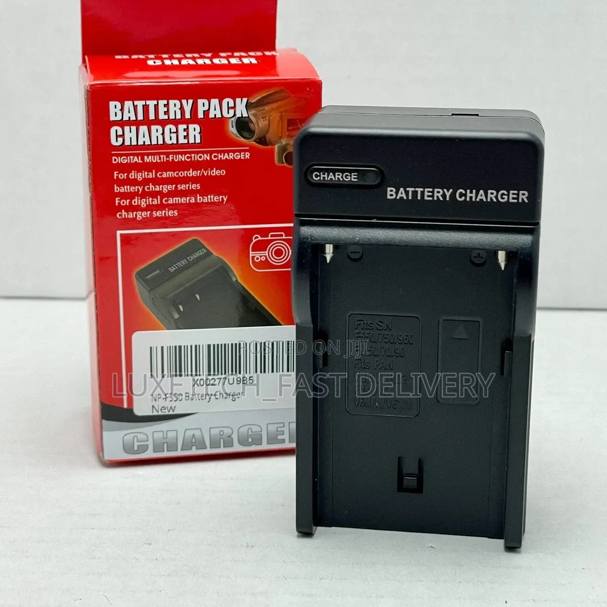 NP-F550 Universal Digital Battery Charger for Camcorders, LED Lights