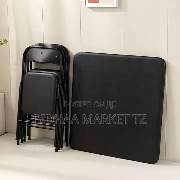 Modern Folding Dining Table Set | Space Saving Dining Table Chairs