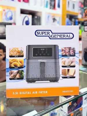 Super General Digital Air Fryer 5.5L (1850W)