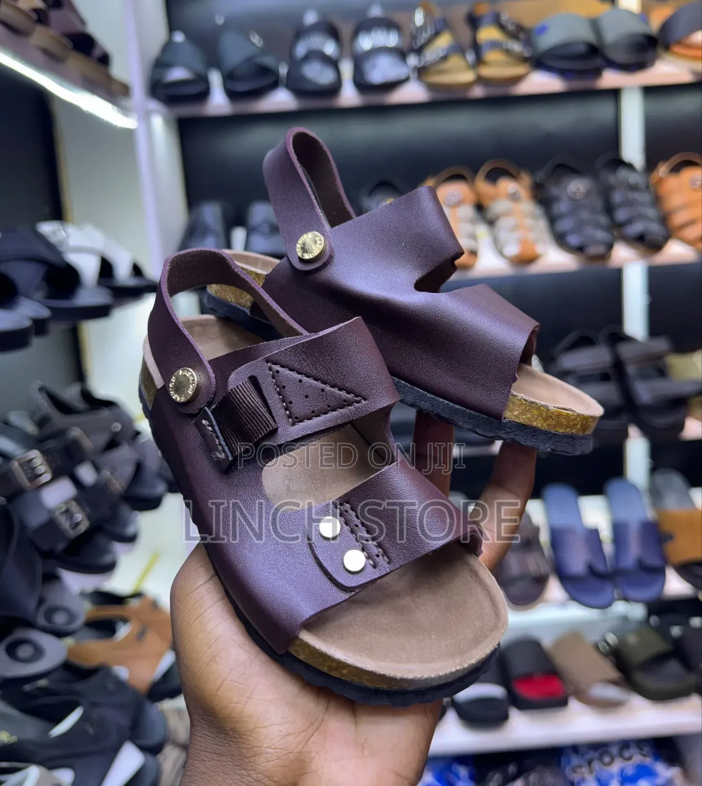 Kids Double Strap Cork Shoes