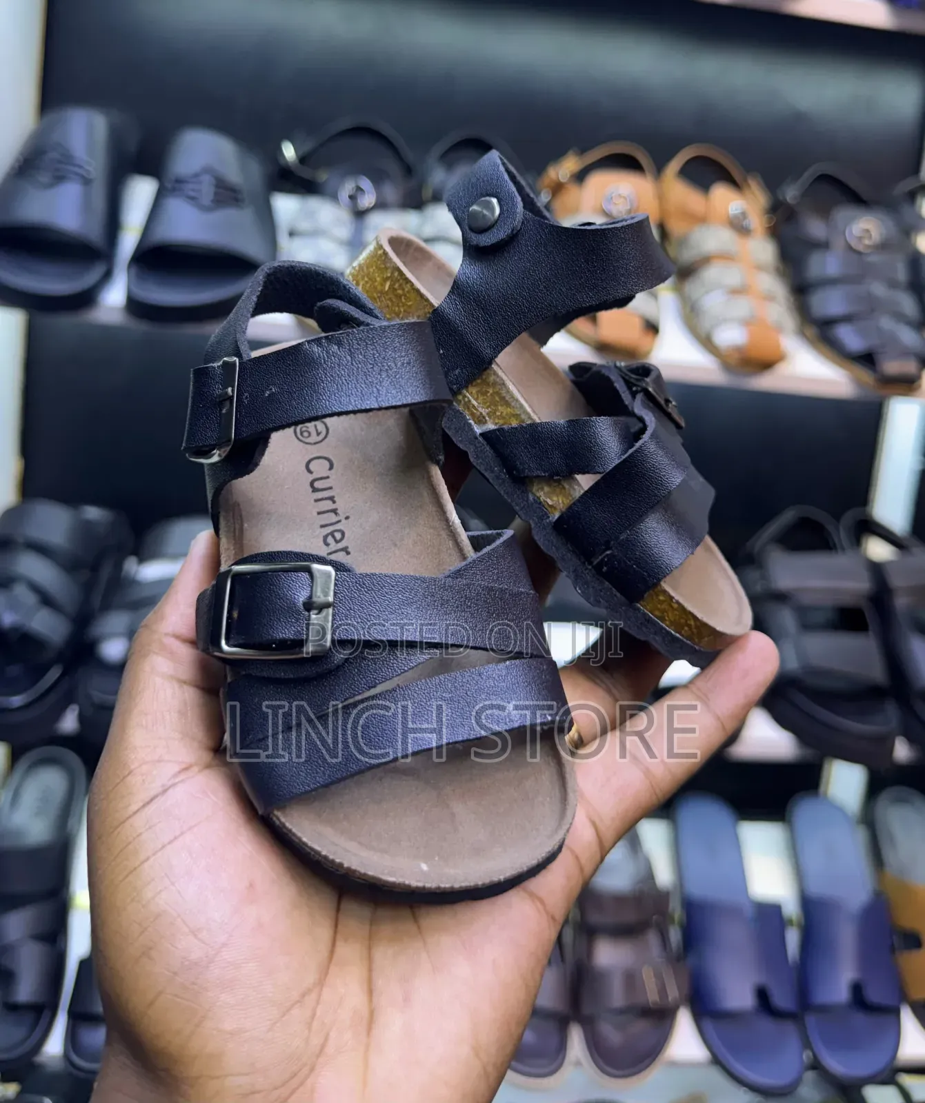 Kids Double Strap Cork Shoes