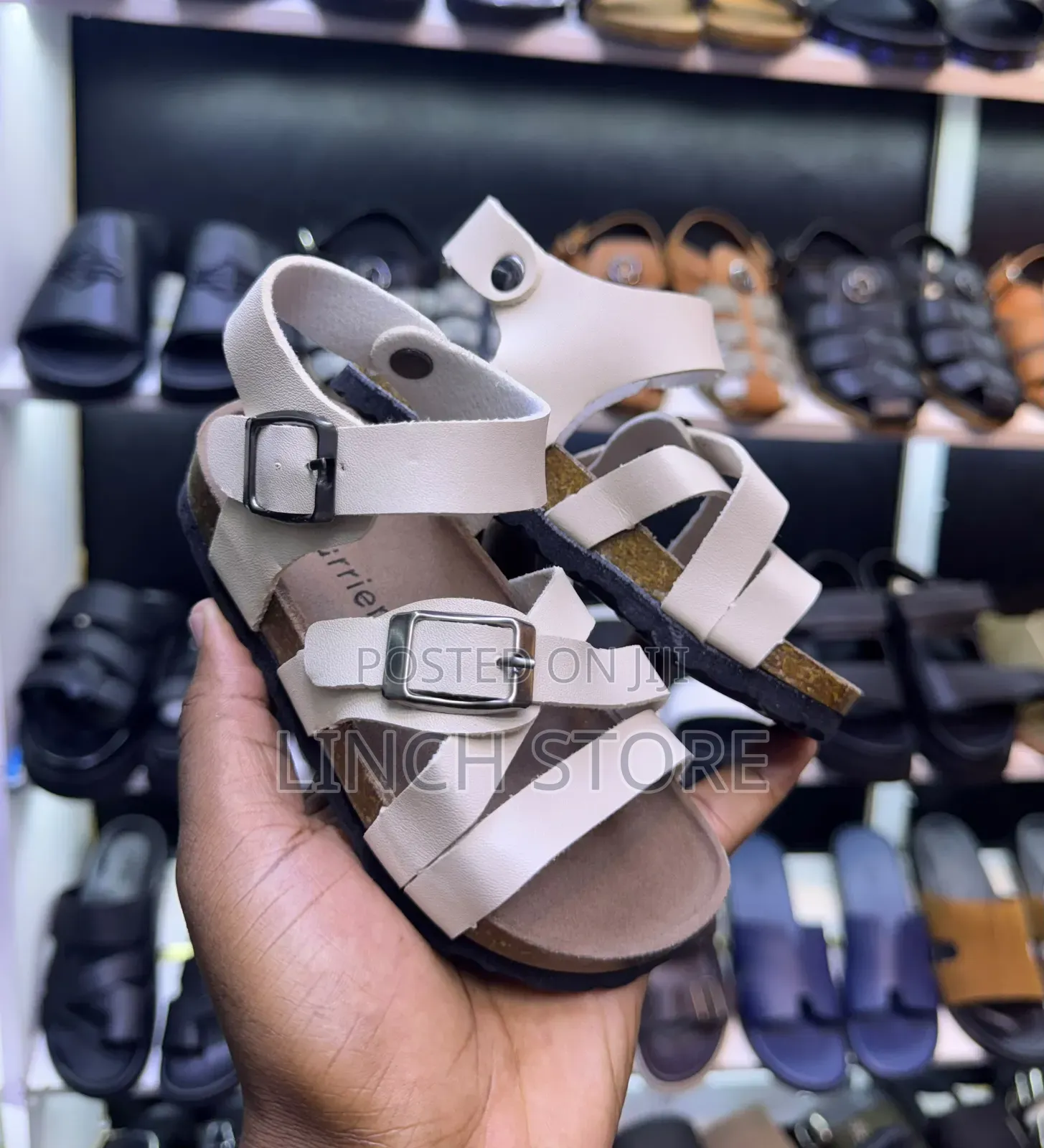 Kids Double Strap Cork Shoes