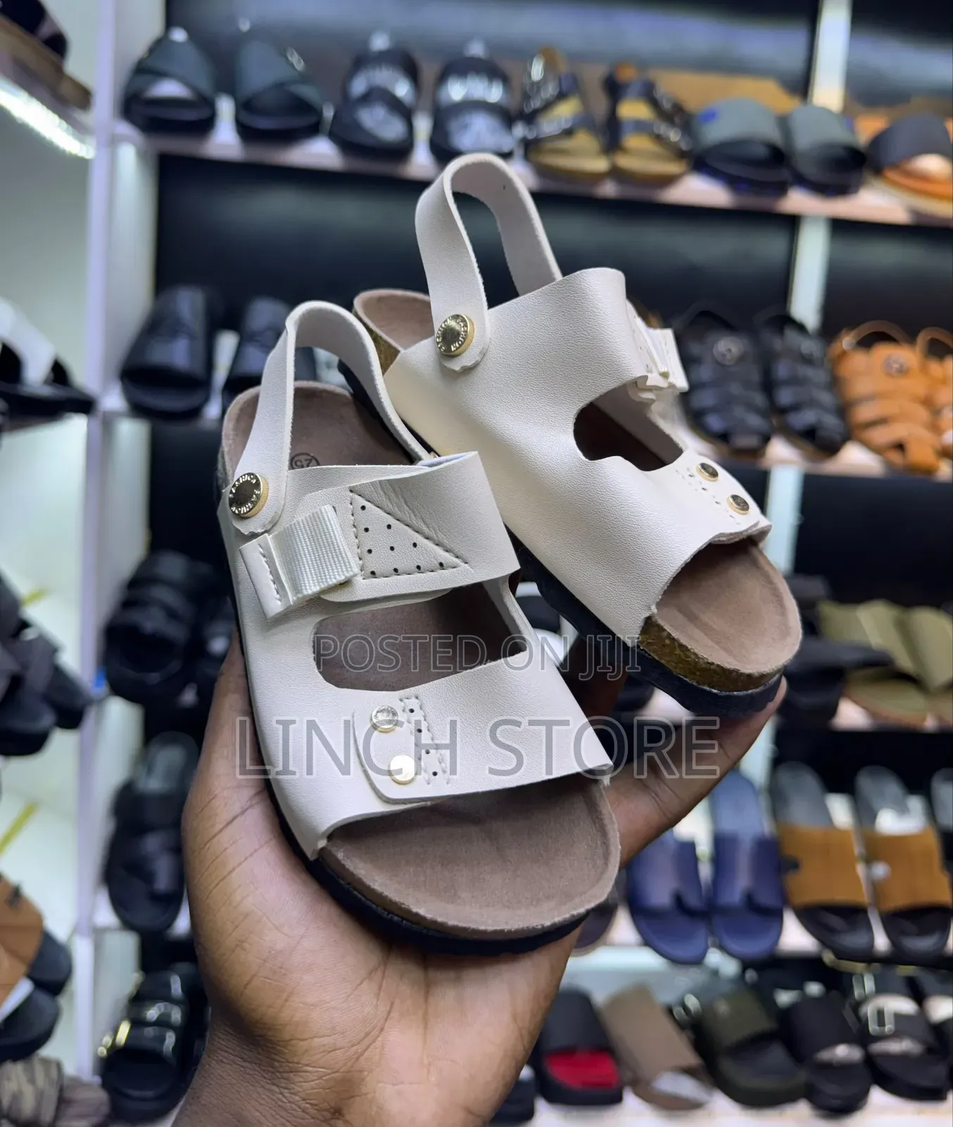 Kids Double Strap Cork Shoes