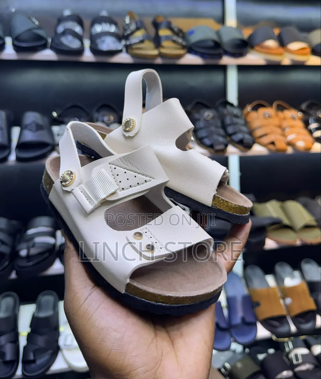 Kids Double Strap Cork Shoes