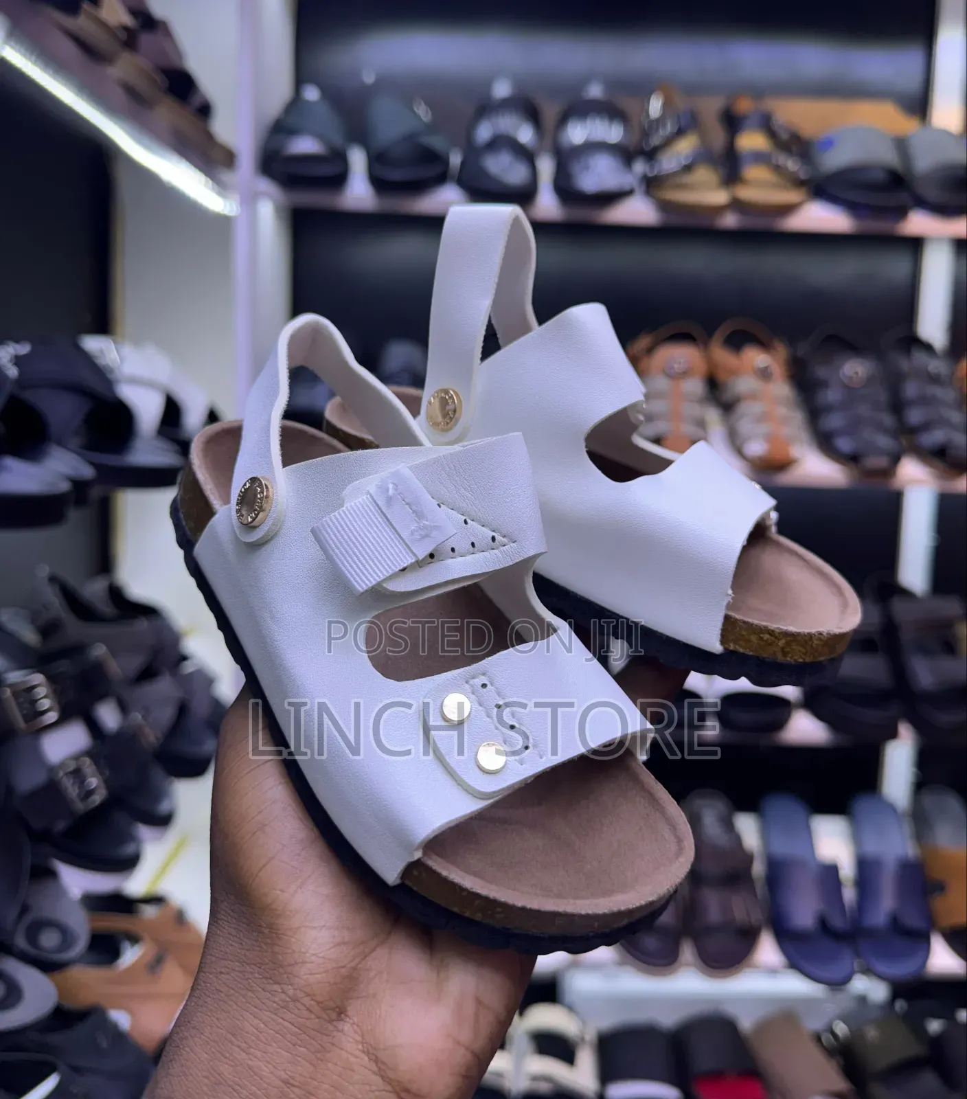 Kids Double Strap Cork Shoes