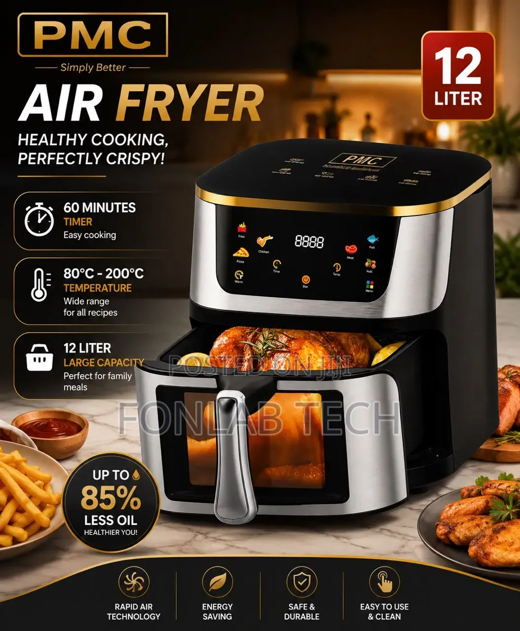 PMC Digital Air Fryer (12L)*
 1