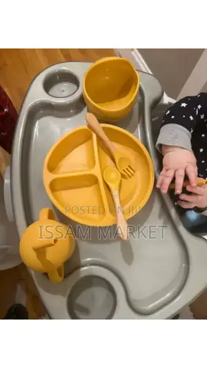 #8 Pieces Kids Silicone Tableware Set