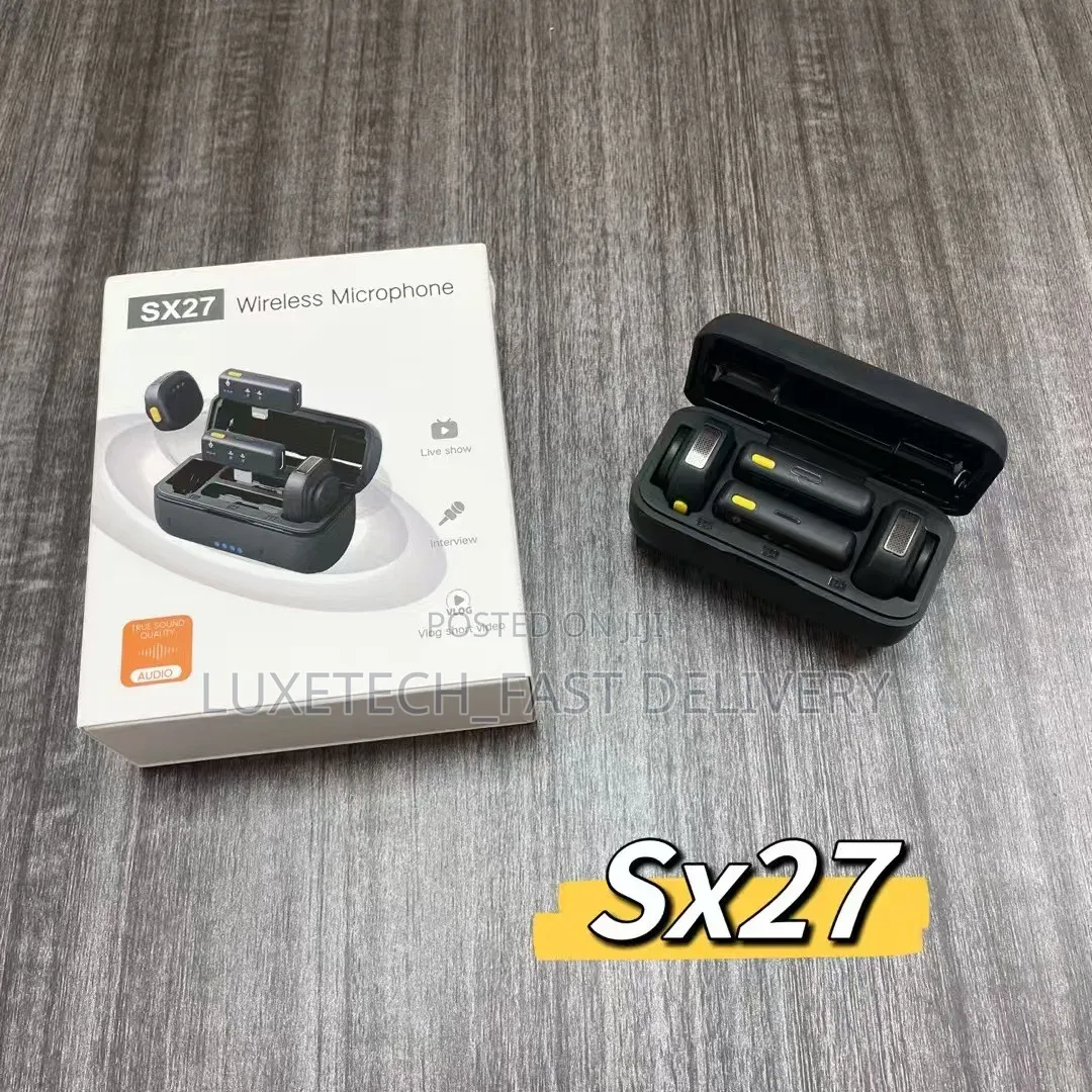 SX27 Wireless Lavalier Microphone Noise Cancellation (iPhone + Type-C)