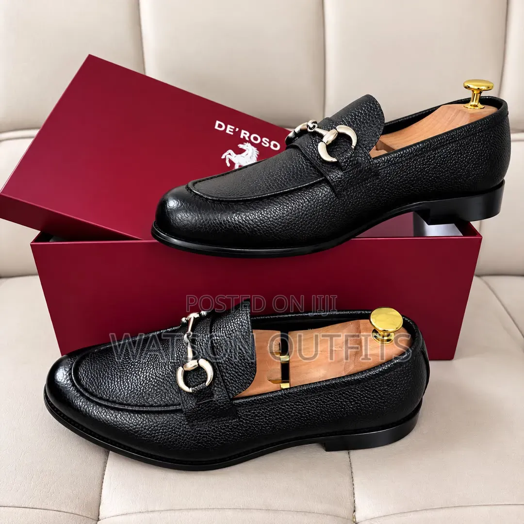 1 Colour De'Rossi Brand Italy Made Men's Leather Loafers or Shoes