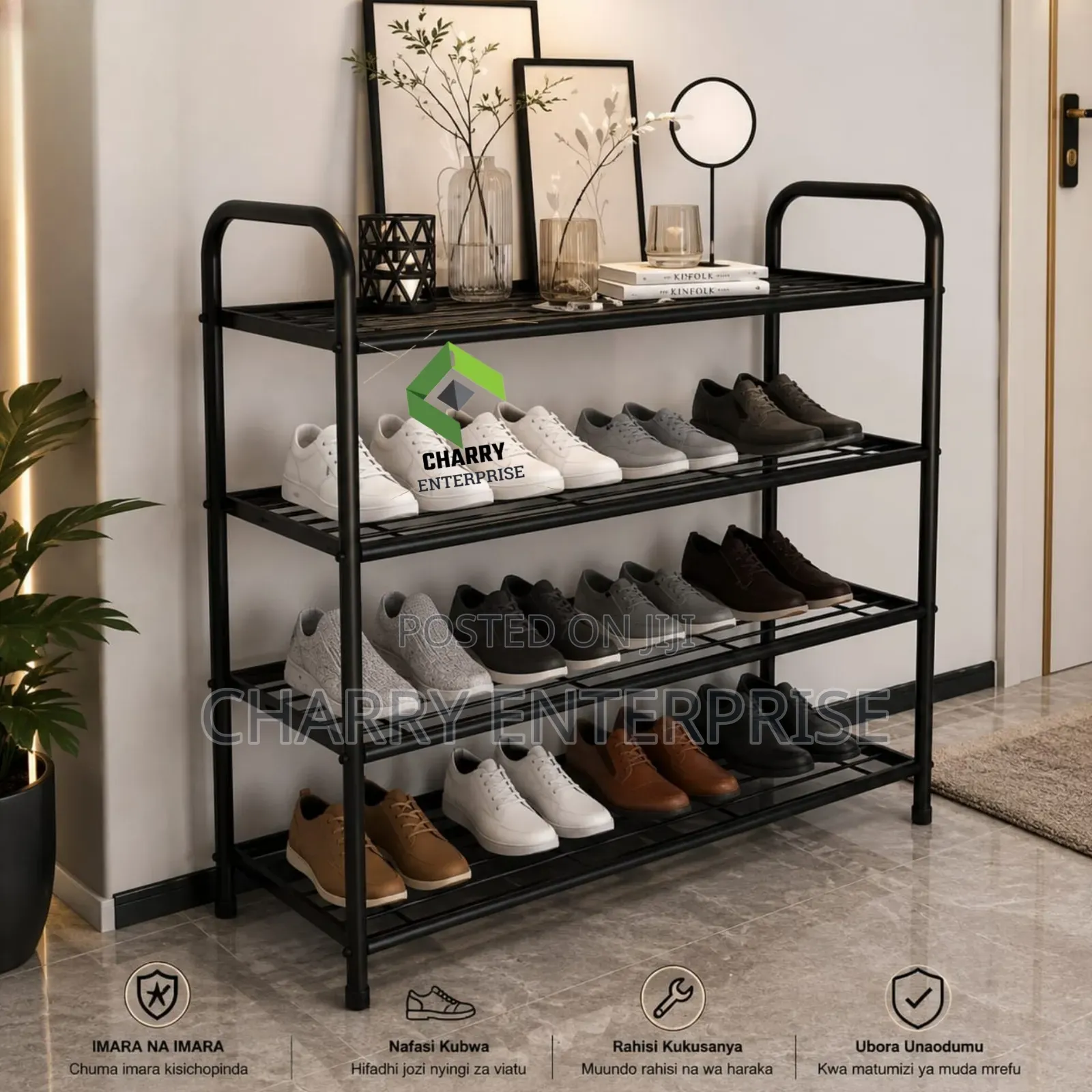 4 Tier Shoe Rack or Shoe Organizer