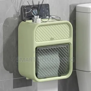 Wall Mounted Bathroom Tissue Organizer An