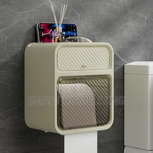 Wall Mounted Bathroom Tissue Organizer An