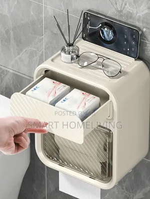 Wall Mounted Bathroom Tissue Organizer An
