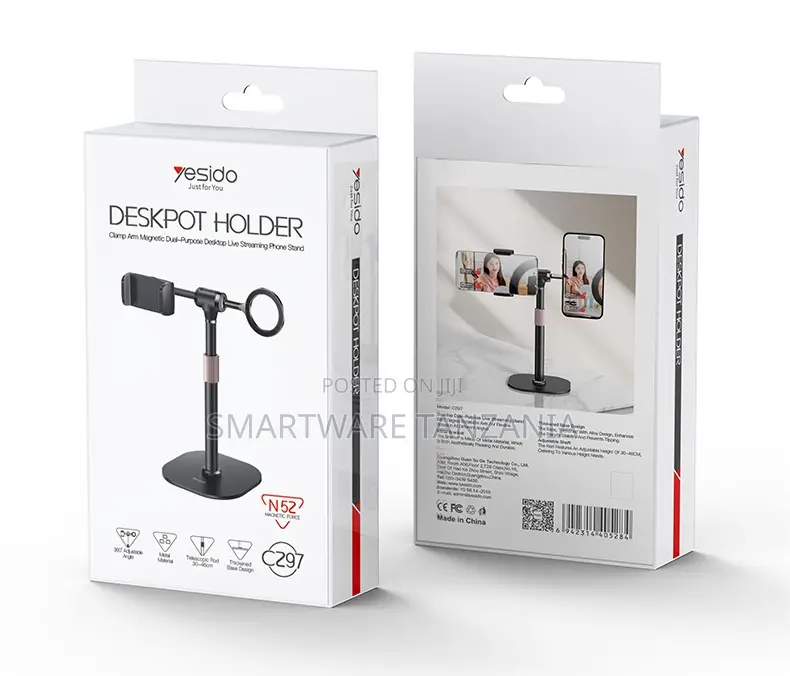 Yesido Deskpot Holder Clamp Arm Magnetic Multi-Purpose Phone Stand