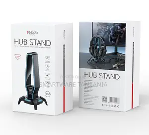 Yesido HB25 3-in-1 Combo Headset Holder With USB Hub and Audio Adapter