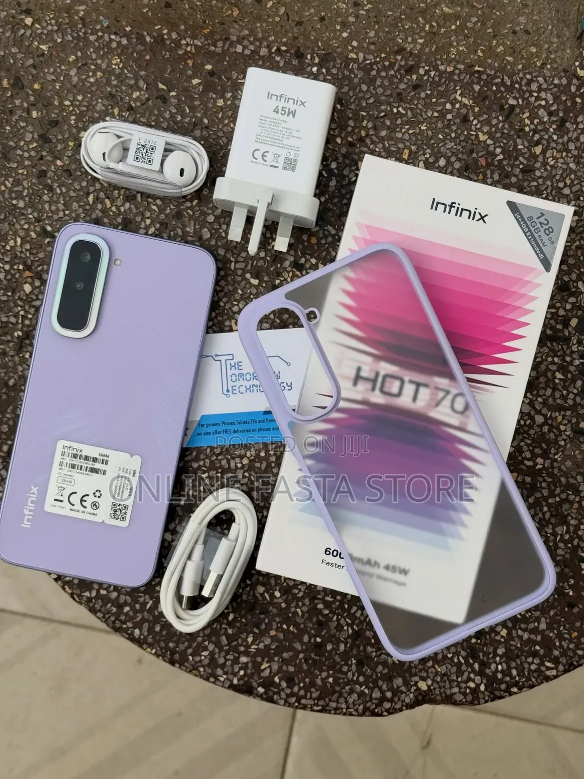 New Infinix Hot 70 128 GB Purple