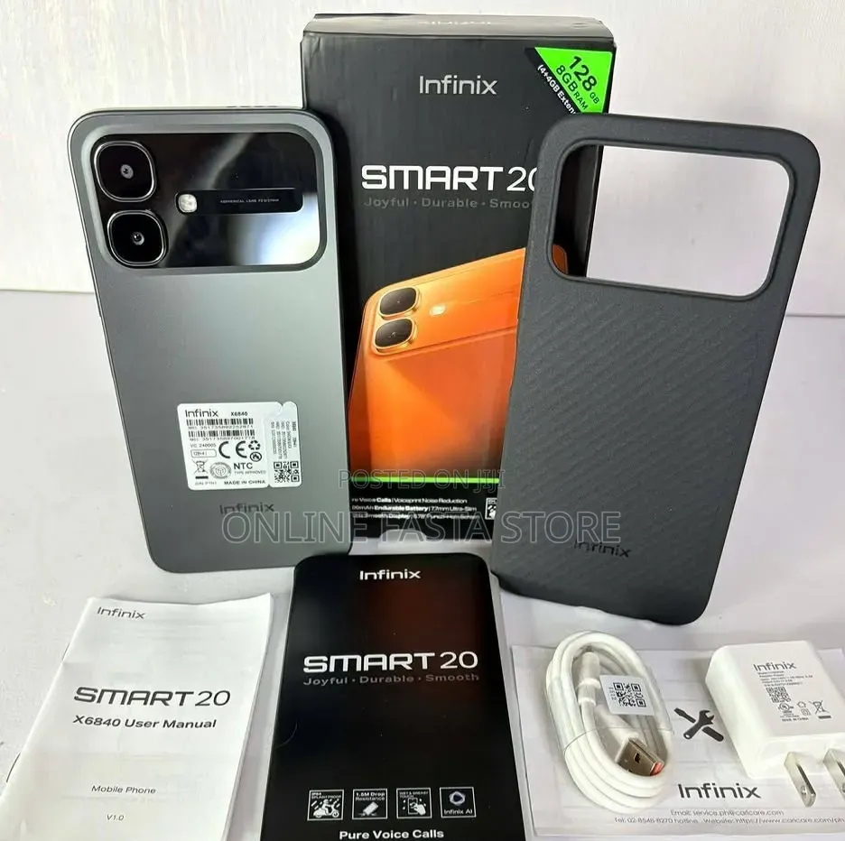 New Infinix Smart 20 128 GB Black
