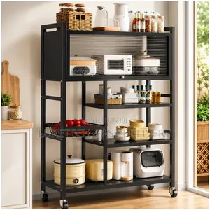 5-Tier Rolling Kitchen Storage Rack (125*80*32cm)