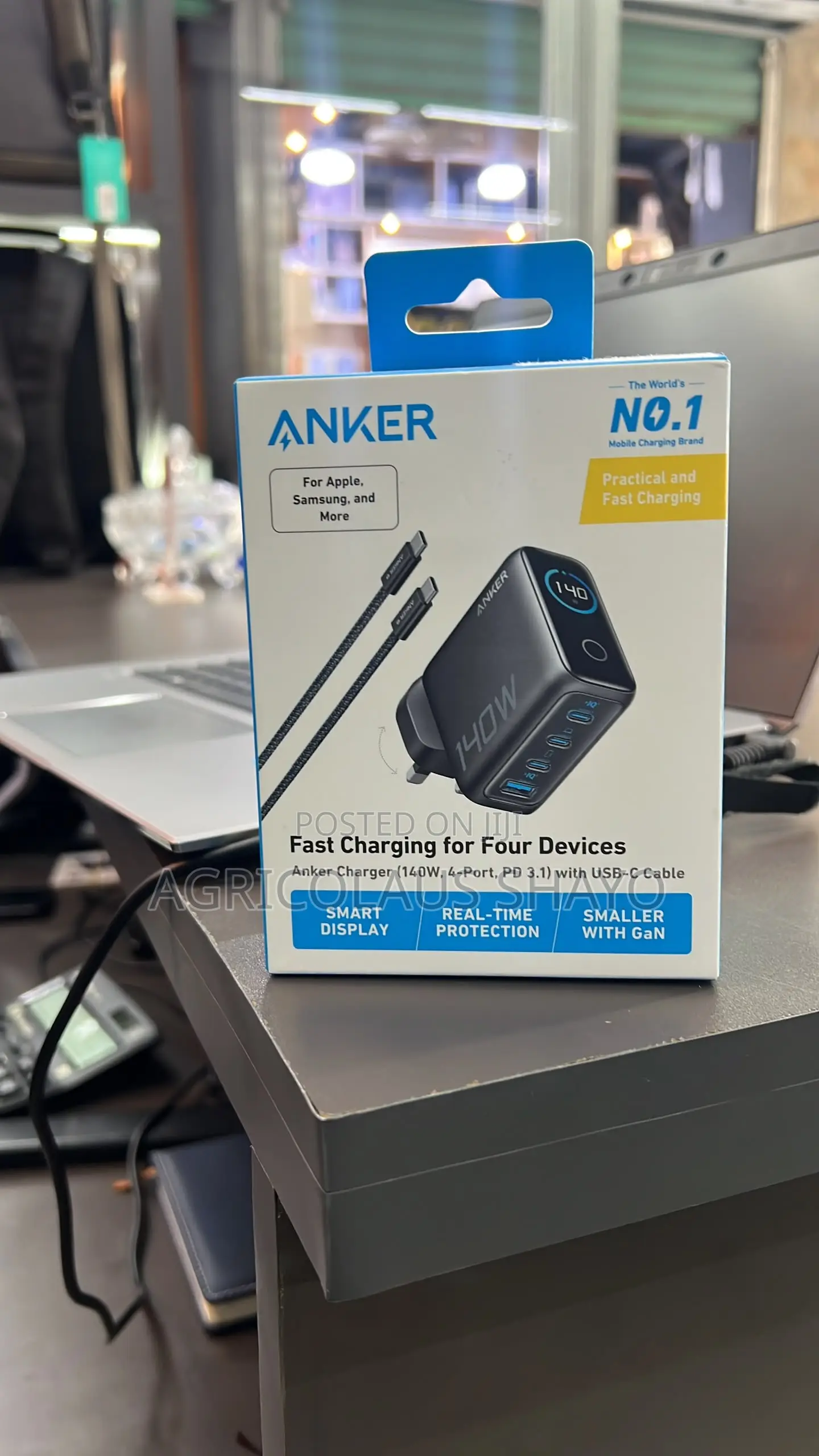 Anker Charger 140w Charging 4 Devices