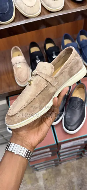Loro Piana Summer Charms Loafers Beige