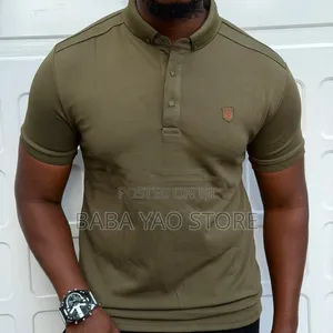 New Fashion Banding Collar Casual Short-Sleeved T-Shirts