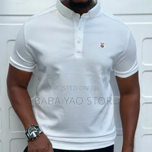 New Fashion Banding Collar Casual Short-Sleeved T-Shirts