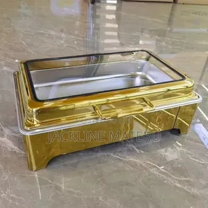Gold Chafing Dish 9ltr Gold/Silver