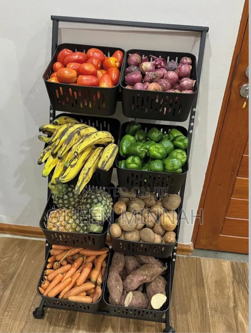 Multi-Tier Kitchen Storage and Organizer Cart