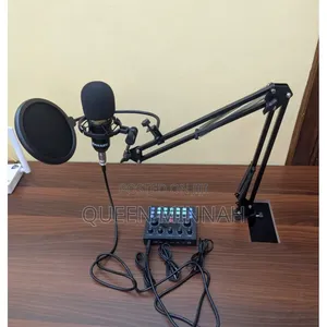 Podcast / Live Streaming Microphone and Sound Card Bundle