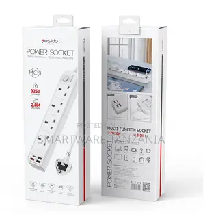 Yesido Multi-Function Power Socket With 8 Outlets, 3250W, 2M Length