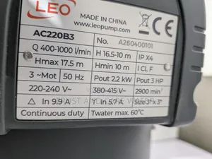 LEO Surface Pump 3Hp (3×3inch)